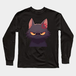 Angry Cat Long Sleeve T-Shirt